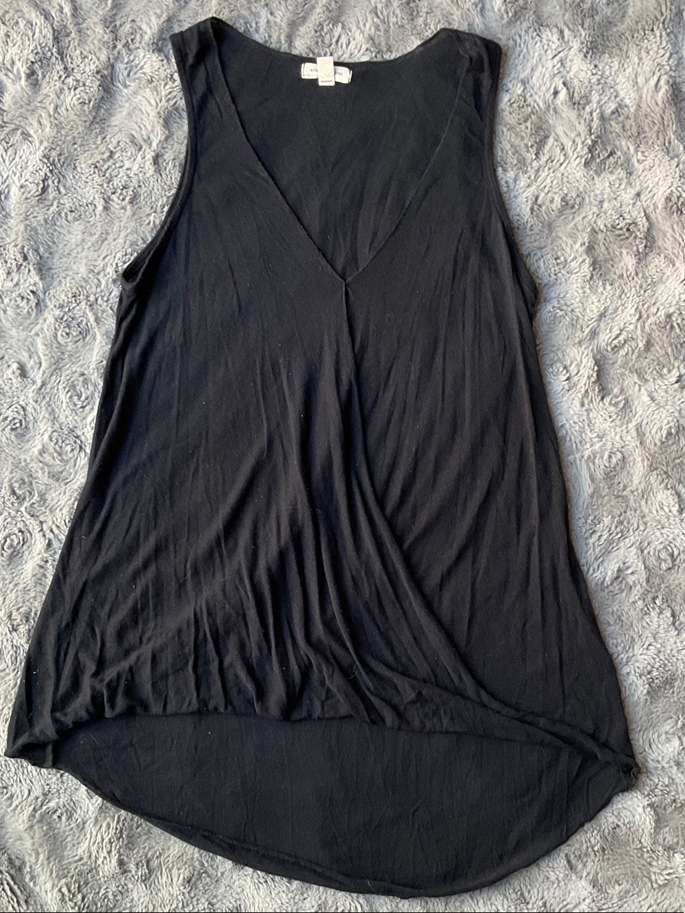 Women's Black V-Neck Tank Top